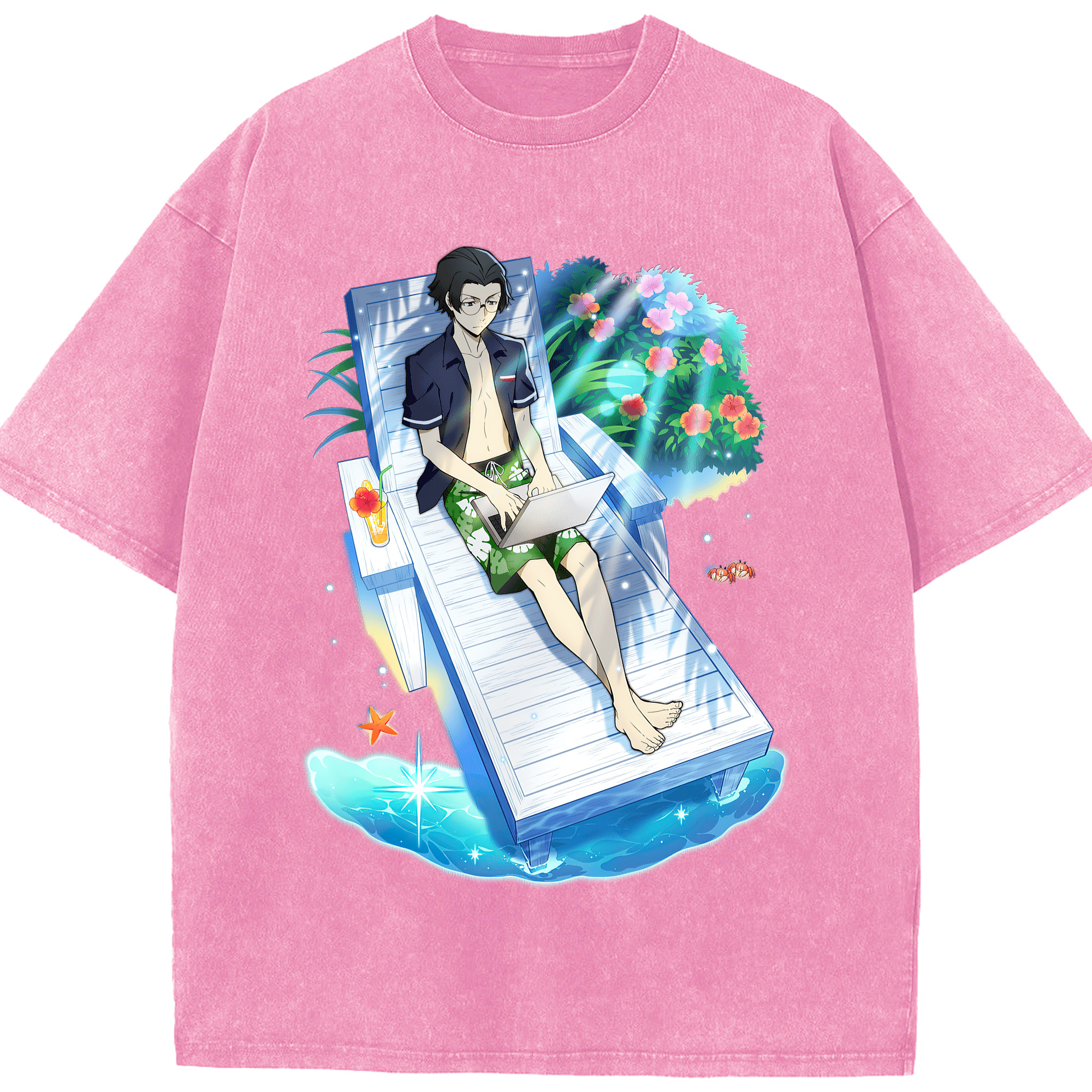 （画像用） 文豪ストレイドッグス Bungo Stray Dogs 綿100% ヴィンテージ風 半袖Tシャツ（フロントプリント）